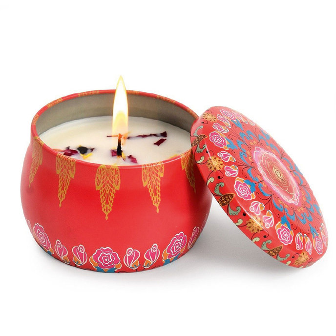 2358-0020 Mandala scented candle - ROMANTIC LANGUAGE OF FLOWERS