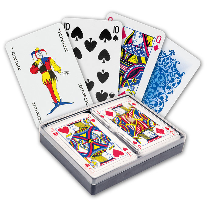2201-0006 Playing cards Canasta - plastic box