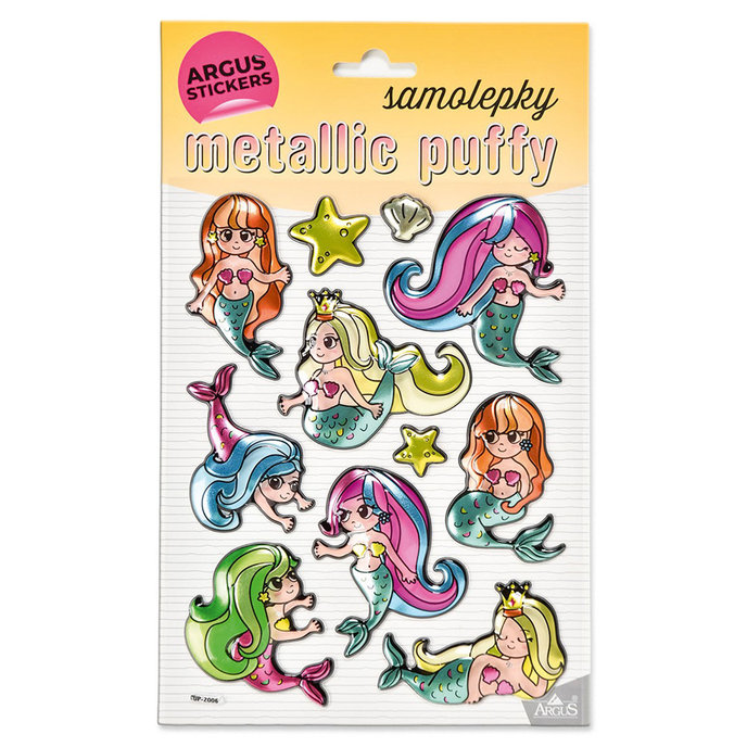 2602-0002 Decorative Stickers Metallic Puffy