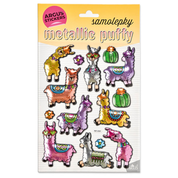 2602-0003 Decorative Stickers Metallic Puffy