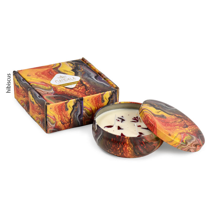 2373-0002 Mandala scented candle - ROMANTIC LANGUAGE OF FLOWERS