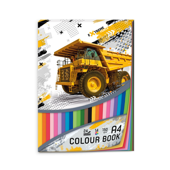 1703-0333 Colour book A4 Extreme force