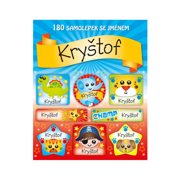 1114-0148 Tear-off block with stickers - 15 sheets, Kryštof