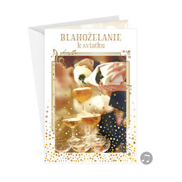 75-8029 Blahoprajná karta gratulačná hudobná SK
