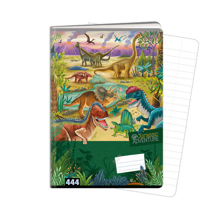 1582-0388 Exercise book A4, TYPE 444 Jurassic ADVENTURE