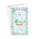 16-667 Baby birth greeting card SK