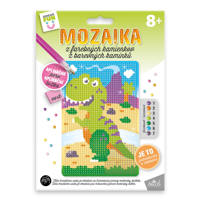 1935-0003 Kreatívna sada - Mozaika z farebných kamienkov