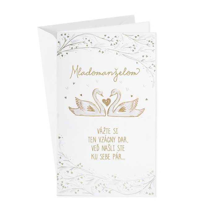 13-435A Blahoprajná karta svadobná SK