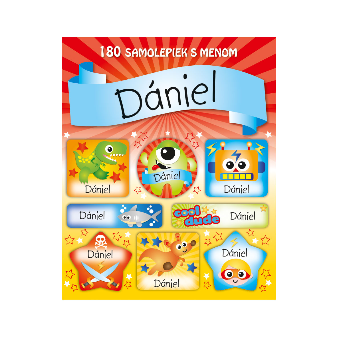 1114-0133 Trhací blok so samolepkami - 15 listov, Dániel | argus.sk