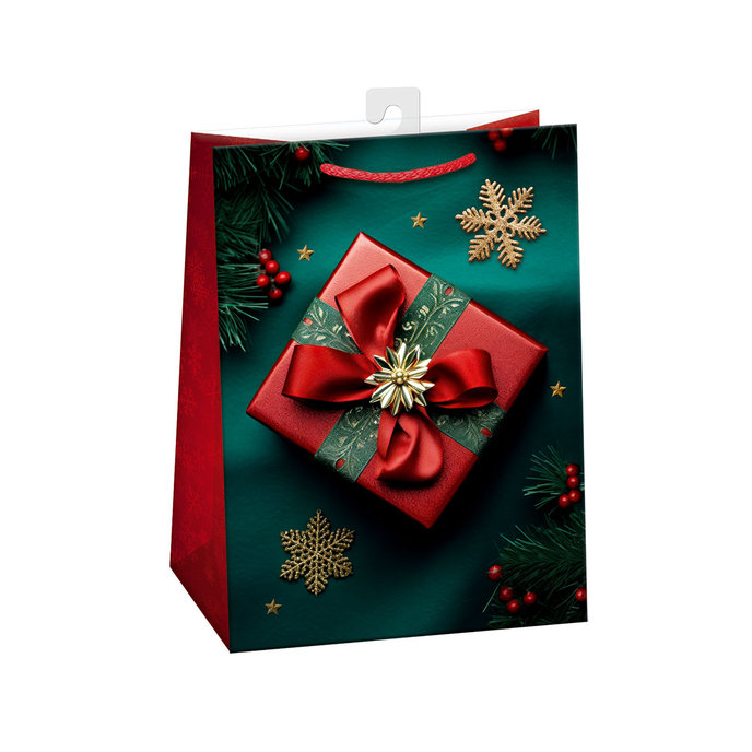 0853-0469 H Darčeková taška vianočná LESKLÁ