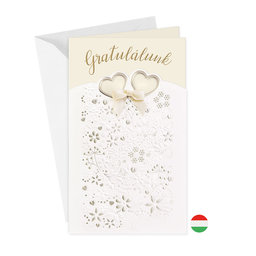 13-432A Wedding greeting card HU