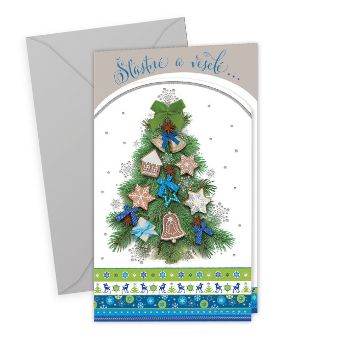 11-6292 Christmas greeting card SK