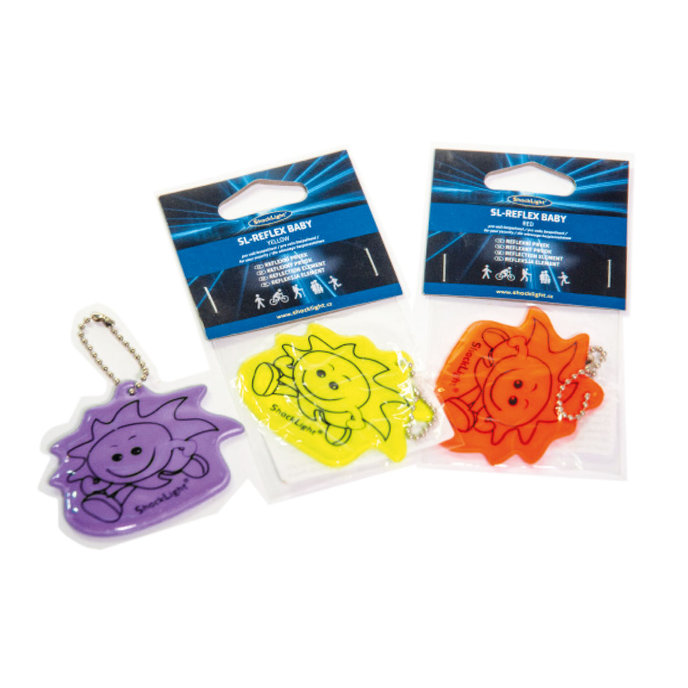 8113-6197 Reflective sun pendant, purple