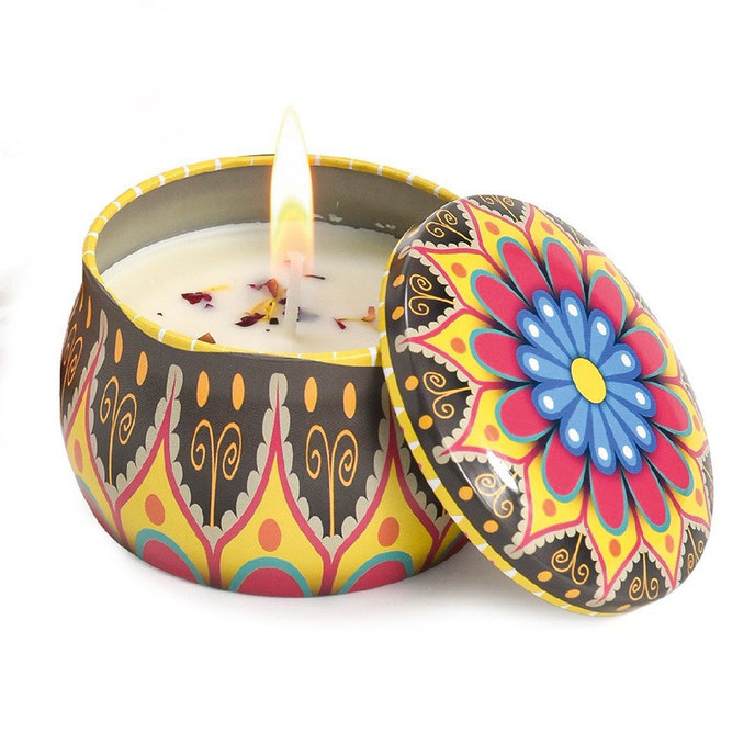 2358-0019 Mandala scented candle - ENGLISH PEAR AND FREESIA