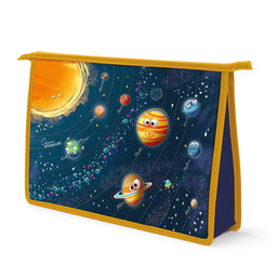 1668-0428 Plastic envelope for A4 school notebooks Cosmic adventure