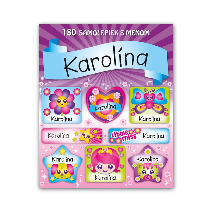 1114-0037 Tear-off block with stickers - 15 sheets, Karolína