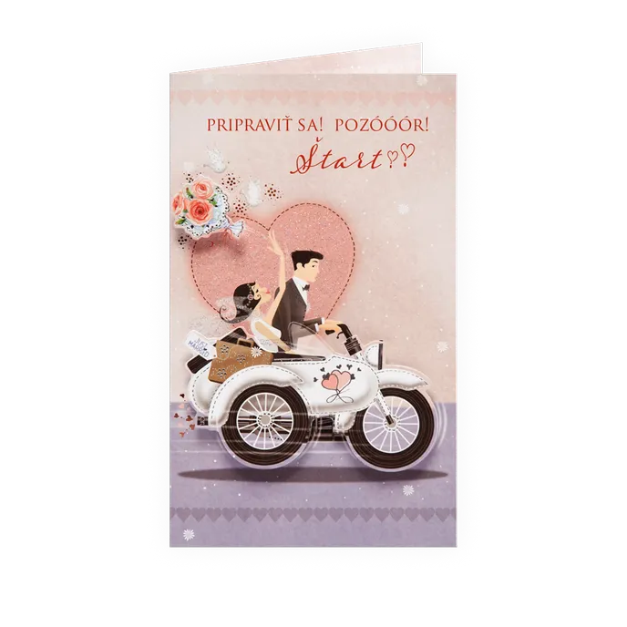 13-6063 Wedding greeting card SK