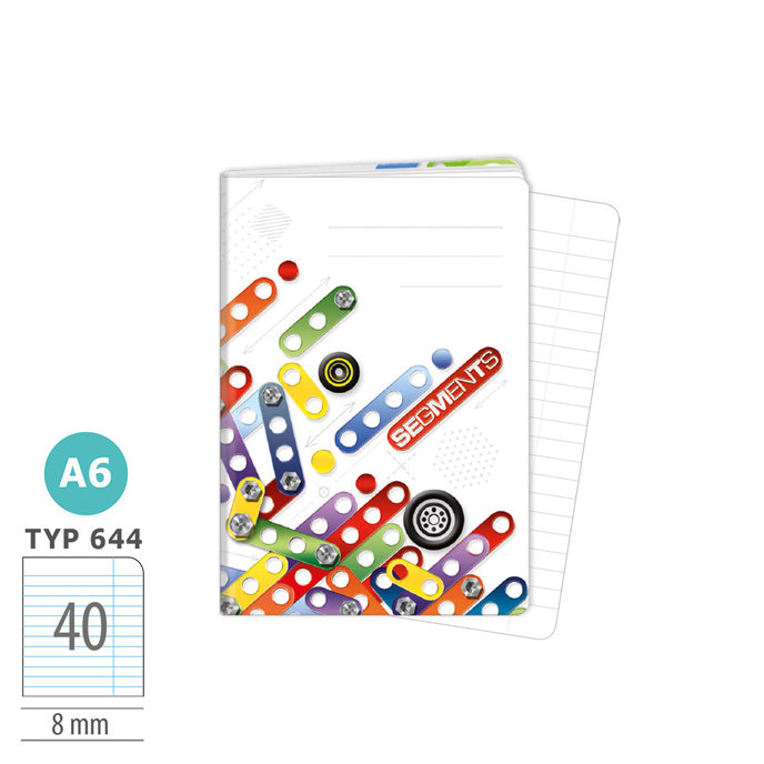 1598-0315 Exercise book A6, TYPE 644 Segments