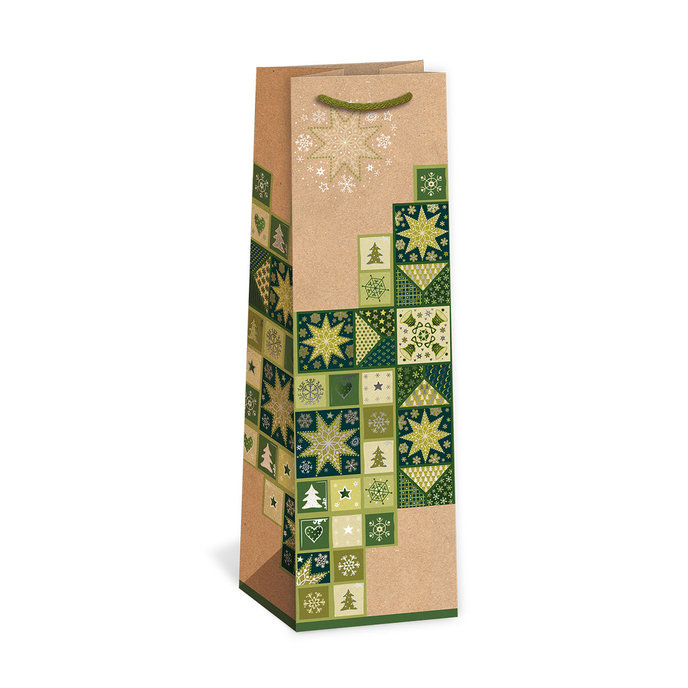0834-0068 Gift bag for vine NATUR