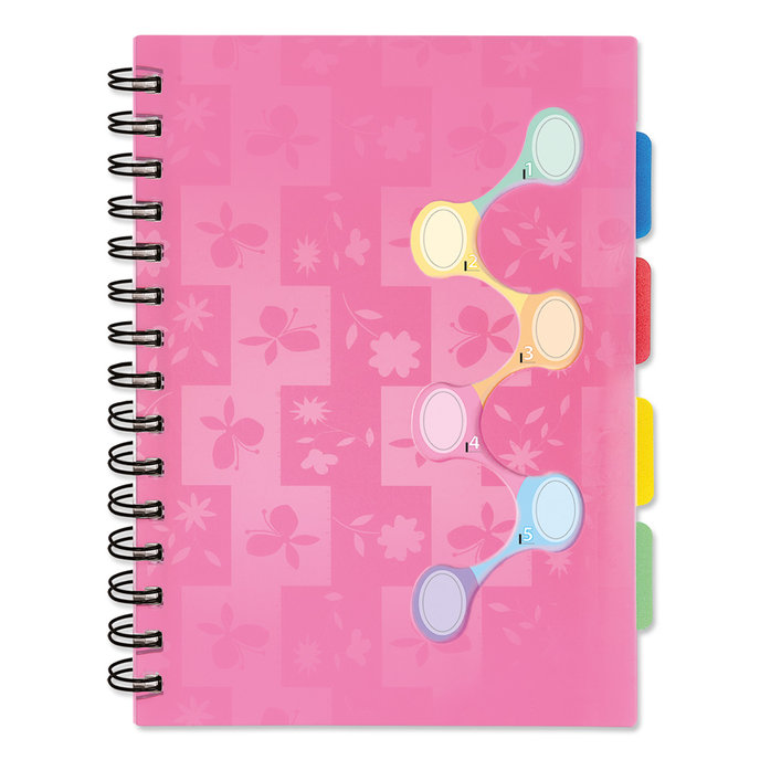 1551-0006 Spiral notepad A5 with dividers