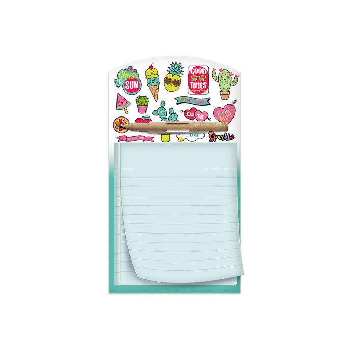 1132-0365 Notepad with pencil Popstickers