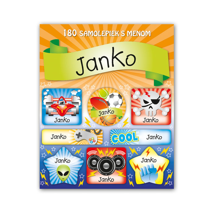 1114-0075 Tear-off block with stickers - 15 sheets, Janko