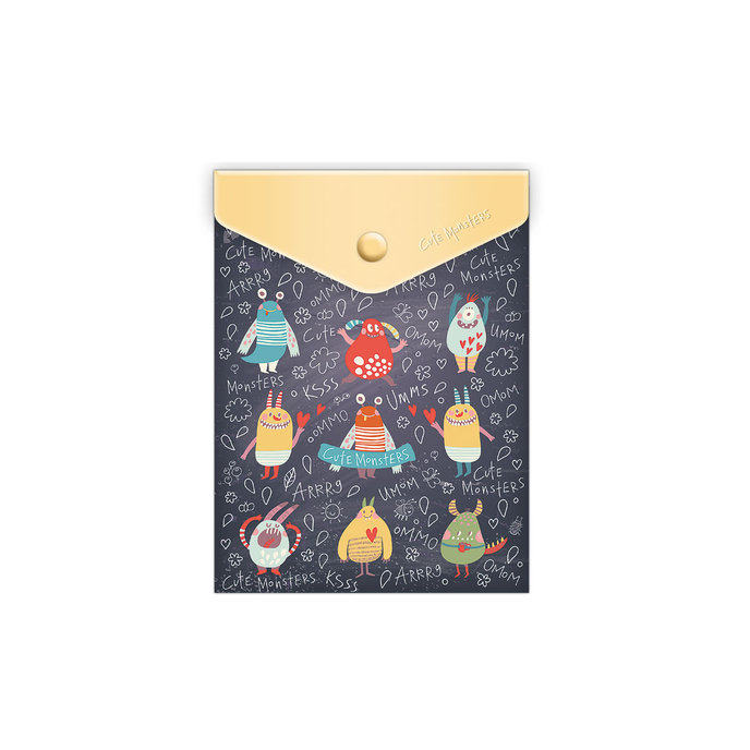 1644-0290 Plastic envelope A6 Cute Monsters