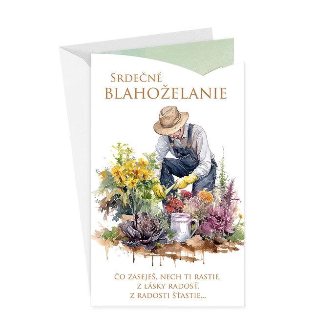 15-6588 Blahoprajná karta gratulačná SK