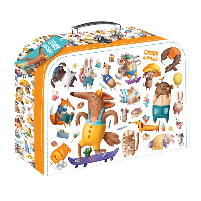 1736-0312 Paper suitcase 35 Crazy Animals