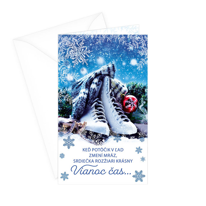 11-6348 Christmas greeting card SK with leap