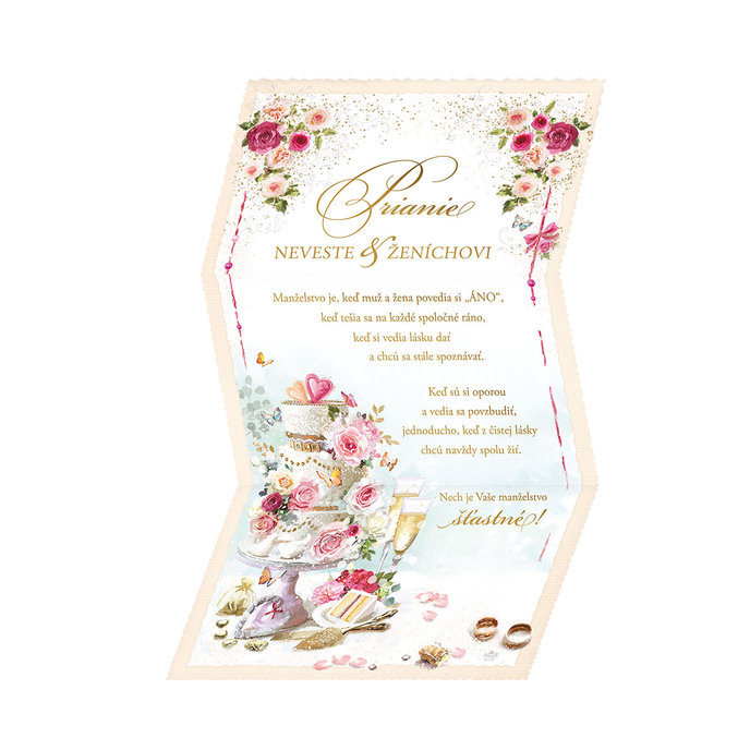 13-770 Wedding greeting card SK