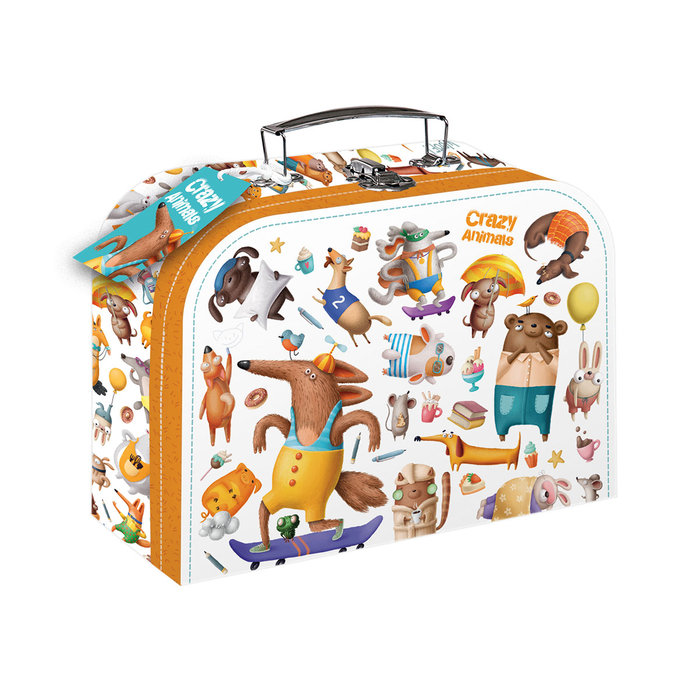 1732-0312 Paper suitcase 25 Crazy Animals