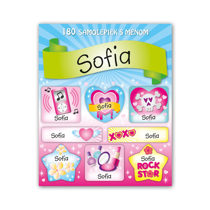 1114-0030 Tear-off block with stickers - 15 sheets, Sofia