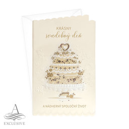 13-434A  Wedding greeting card SK