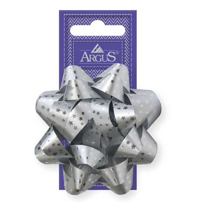 2002-8013-2 Star bow, average 120mm, silver