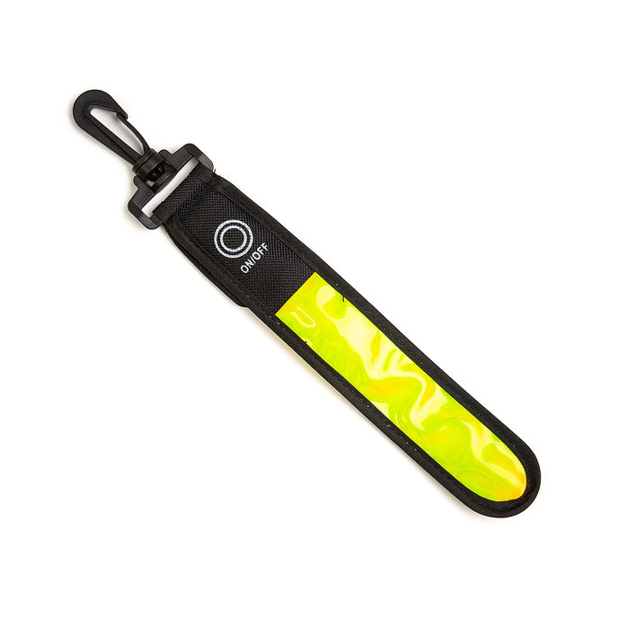 8109-0001 LED reflective pendant with clip, yellow