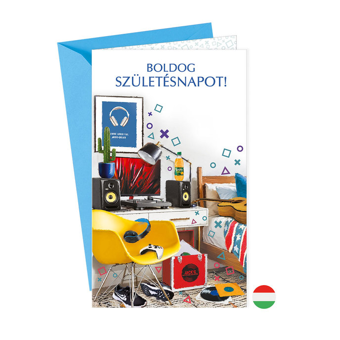 15-6591 Blahoprajná karta gratulačná klopa na peniaze HU