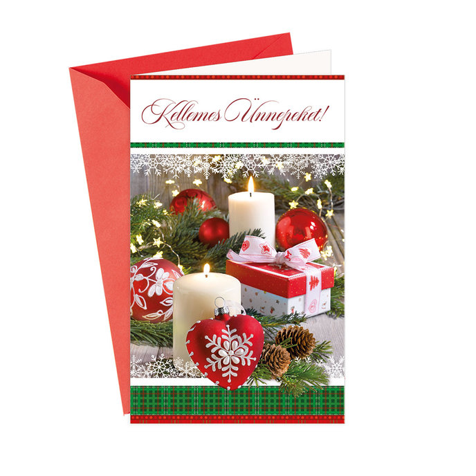 11-6463 Christmas greeting card card with leap HU