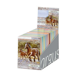 1111-0414 Shredding notepad 9x12cm Wild horses