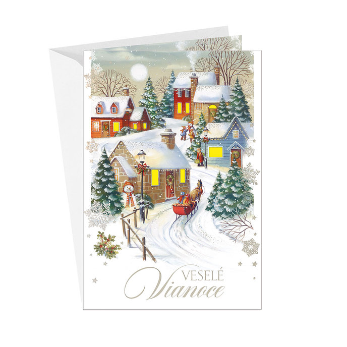 71-8021 Christmas greeting card music SK