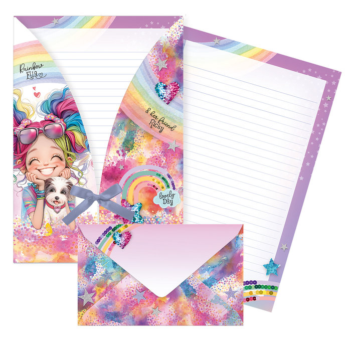 1051-0426 Letter writing set Rainbow Ella
