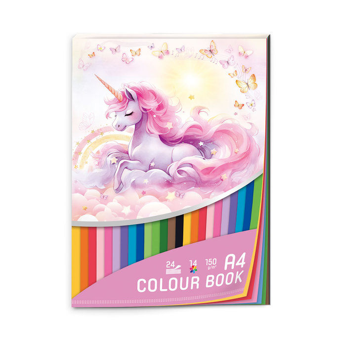 1703-0427 Blok farebných papierov A4 Sweet Dreams