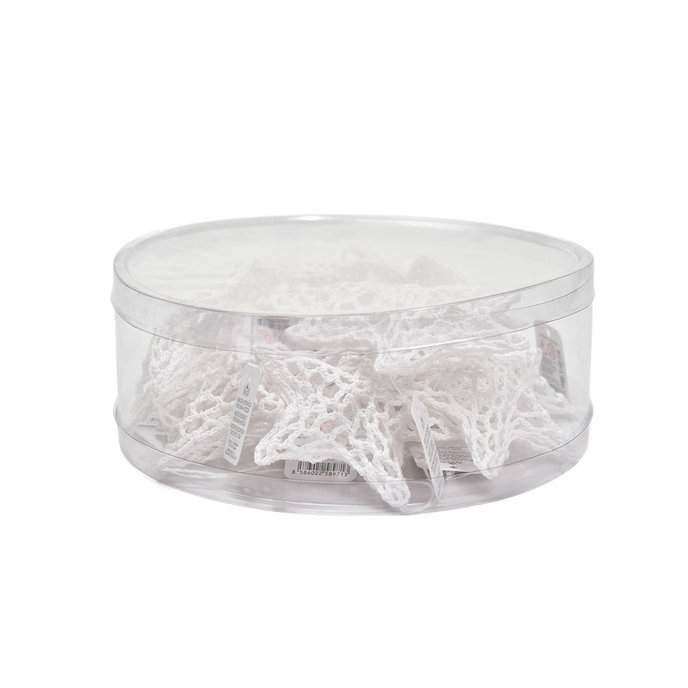 2361-1001 Vianočná dekorácia - háčkovaná hviezda, box 12ks