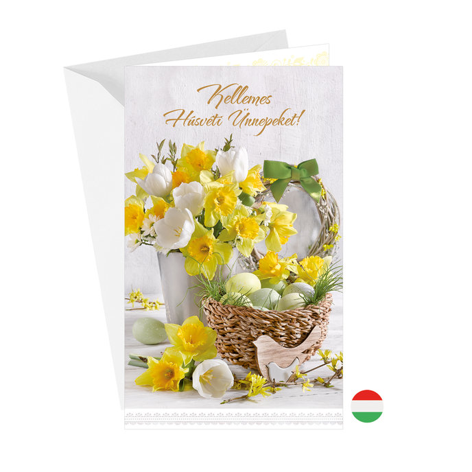 12-6023 Easter greeting card HU