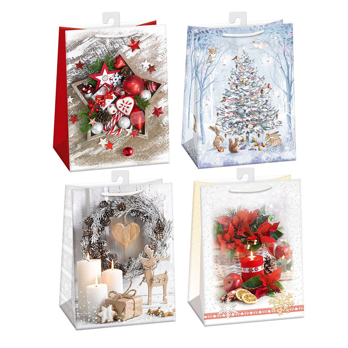 0853-0006 H Darčeková taška vianočná, mix