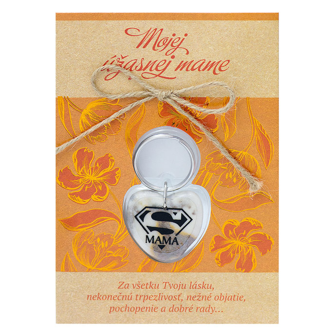 2322-0001 Greeting card with keyring