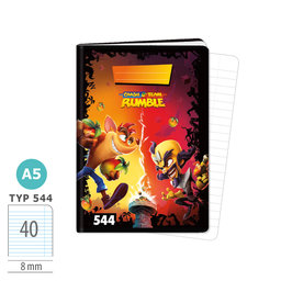 1595-0391-1 Exercise book A5, TYPE 544 lic. Crash Team Rumble