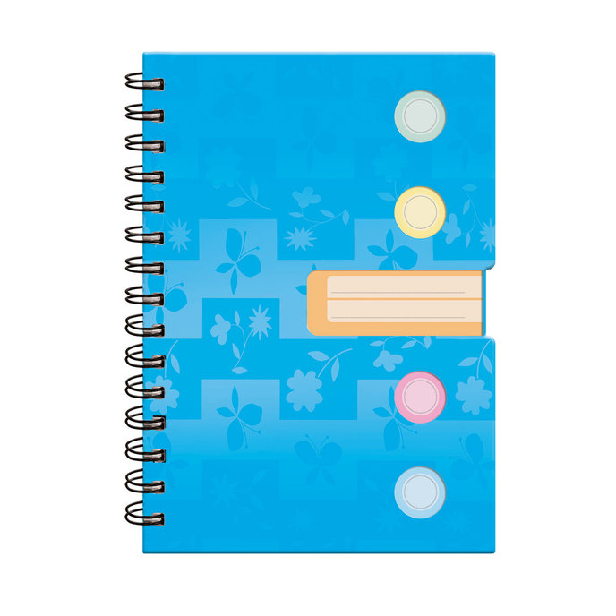 1553-0004 Spiral notepad B6 with dividers