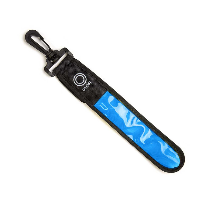 8109-0003 LED reflective pendant with clip, blue