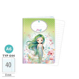 1598-0412 Zošit A6, 40 listov, TYP 644 Mermaid